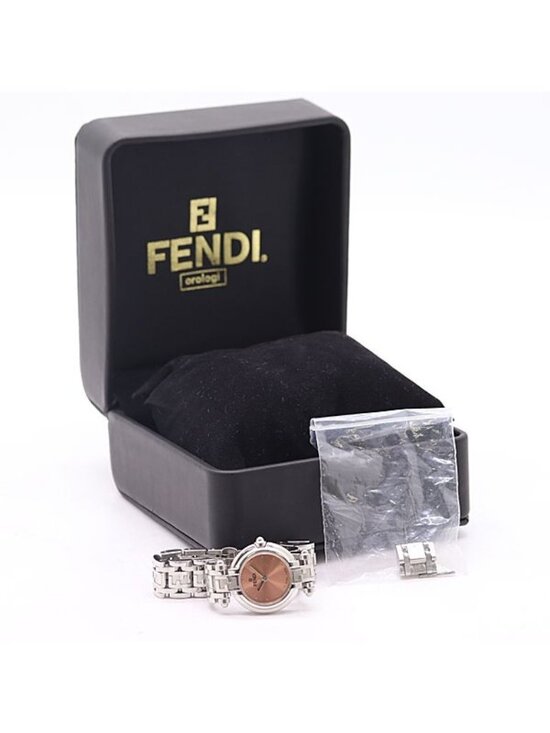 Fendi Box with Frame Orologi Quartz Rose Gold Dial Watch